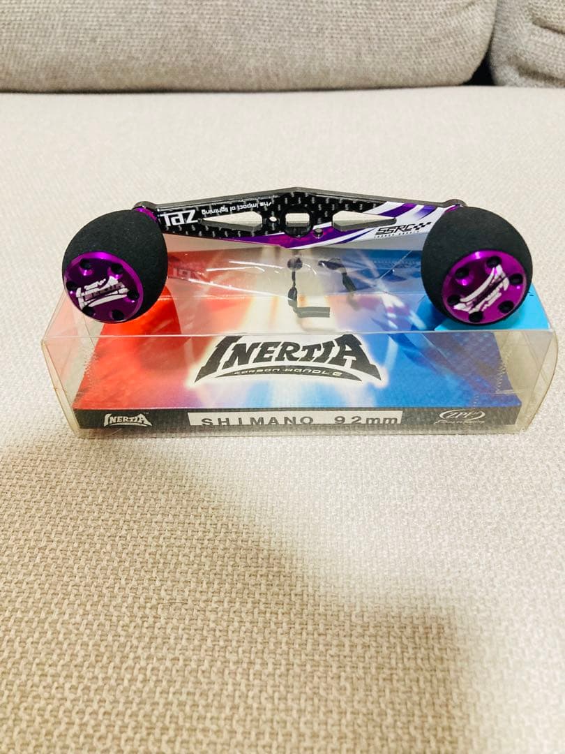 ZPI グラフィックカーボンハンドル ZPIイナーシャ ノブ パープル シマノ用
