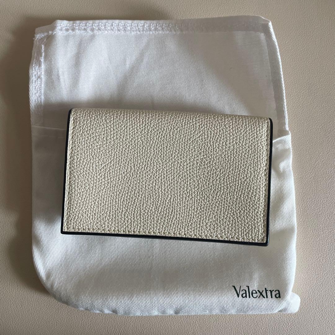 Valextra ホワイト 名刺入れ 名刺ケース カードケース 保存袋付き