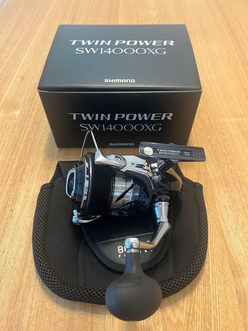 シマノ　ツインパワーsw14000xg ライン付き