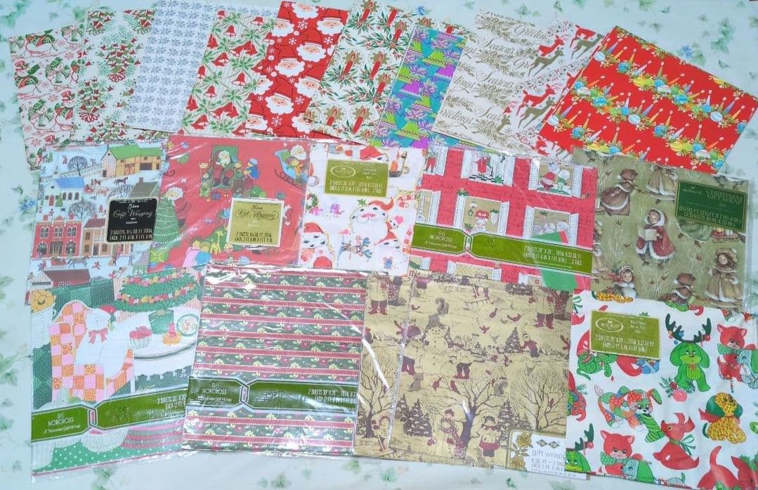 クリスマス　包装紙　ギフトラッピング　海外製 ホールマーク他