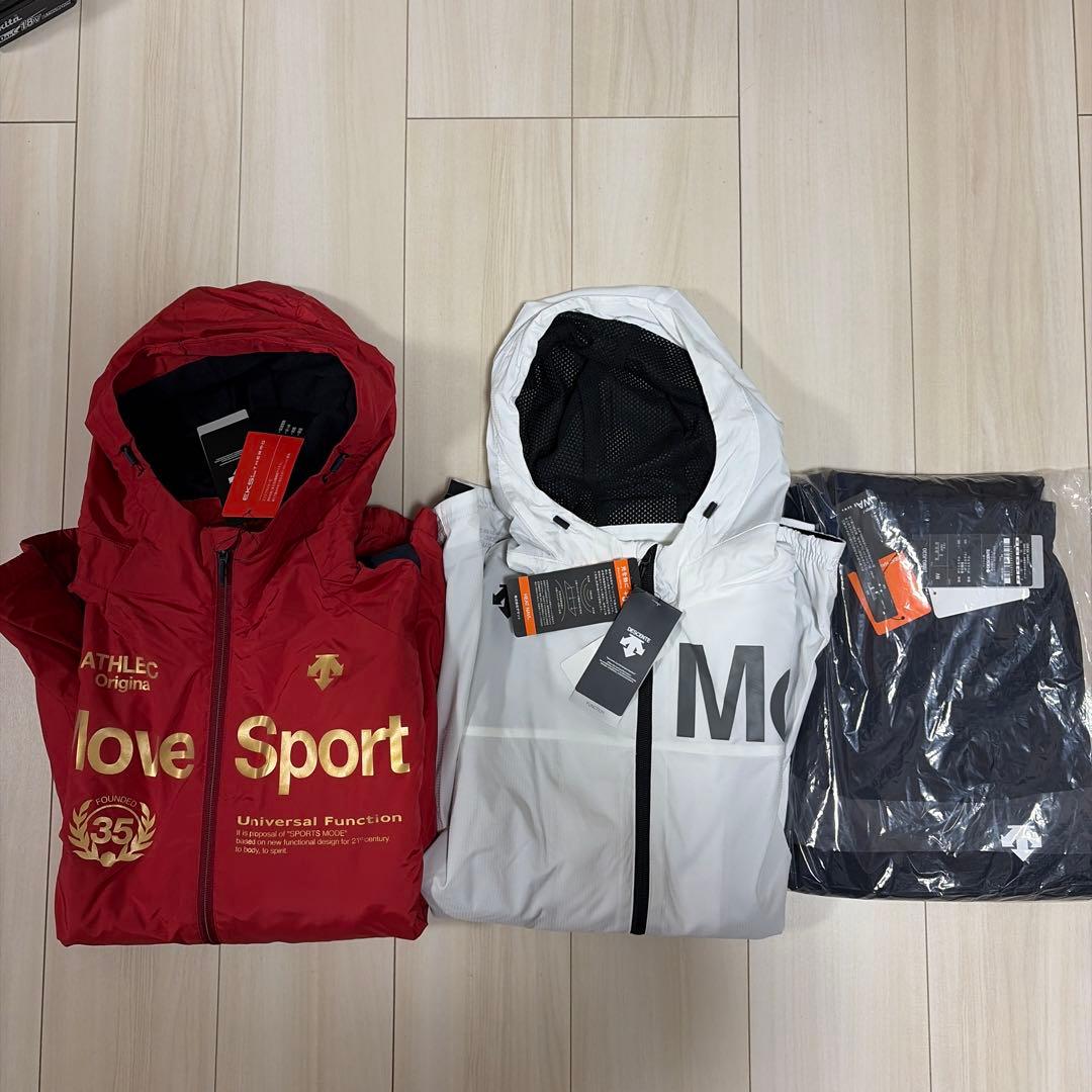 は*ー様 DESCENTE ウィンドブレーカー ウエア2枚+パンツ1枚