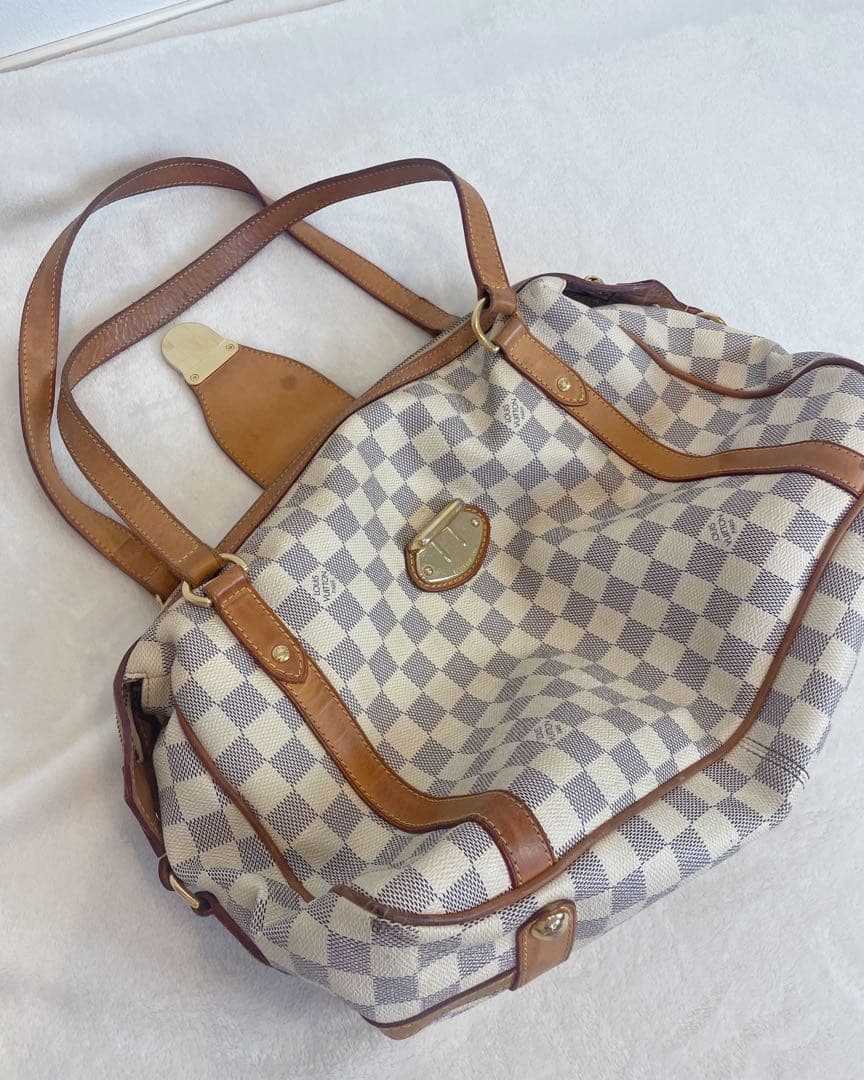 ［中古］ルイヴィトンストレーザPM ダミエアズールショルダーバッグ