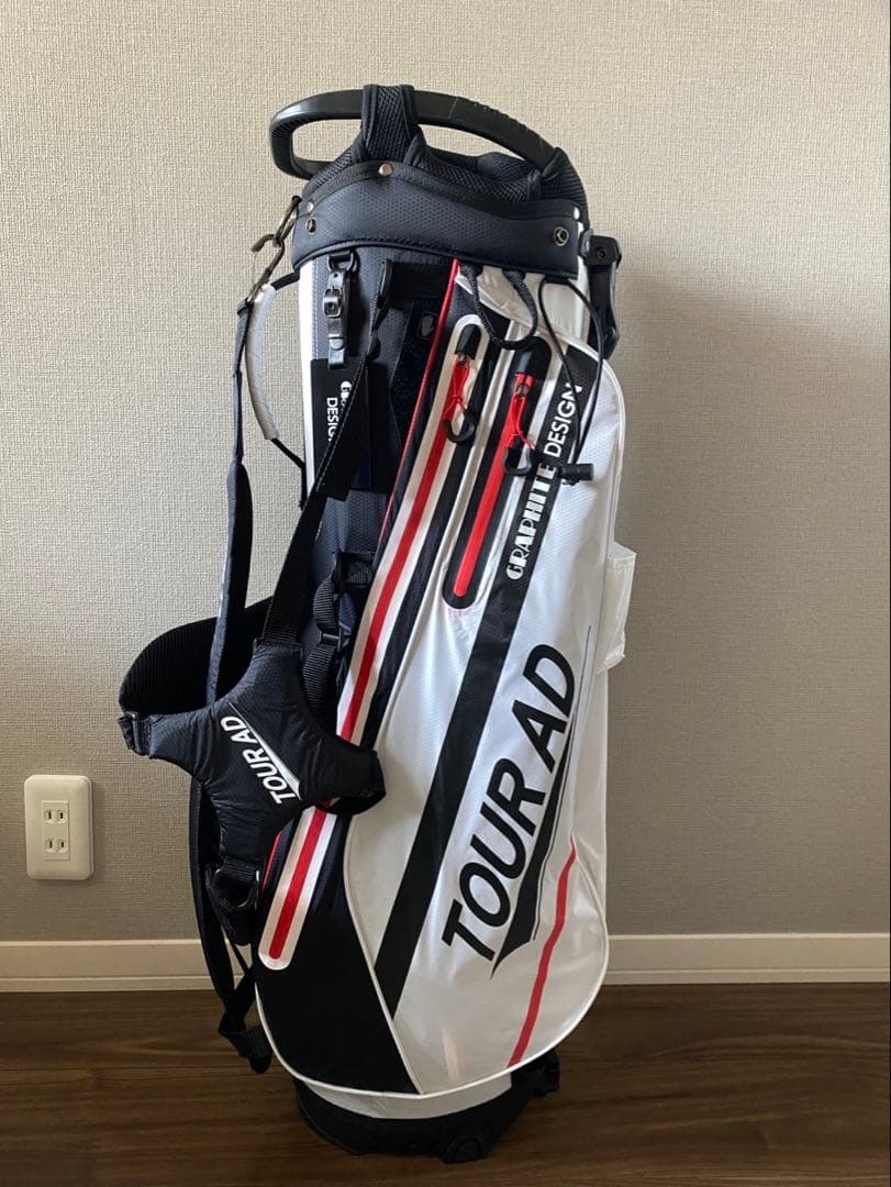 【美品・ほぼ未使用】グラファイトデザイン TourAD CQ キャディーバッグ