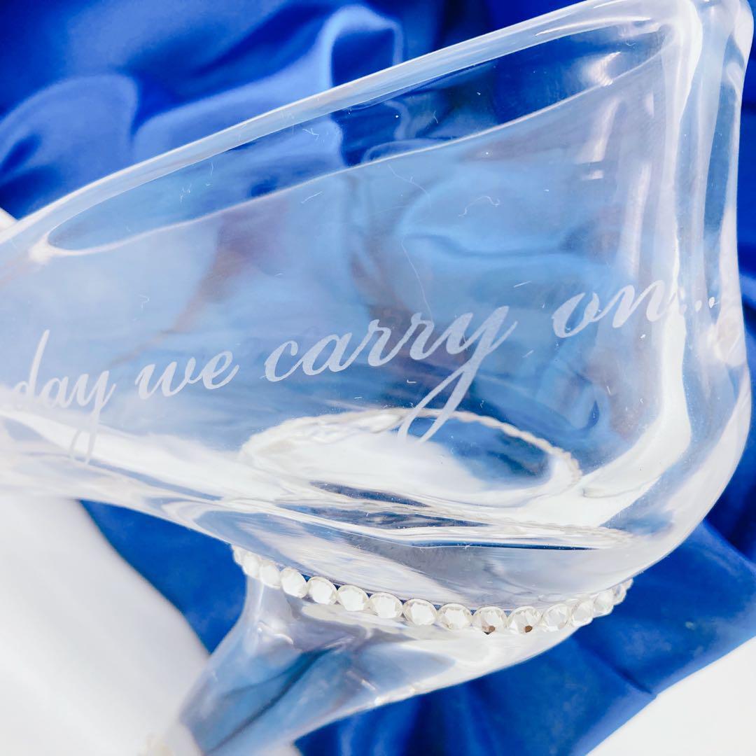 本当に履けるガラスの靴 エマ EMMA デコレーションハート リングバラ付き