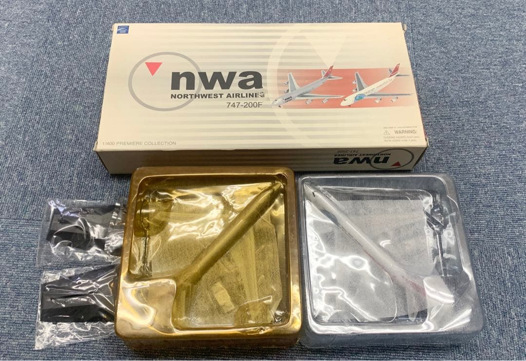 nwa northwest airlines 747-200F 2機セット