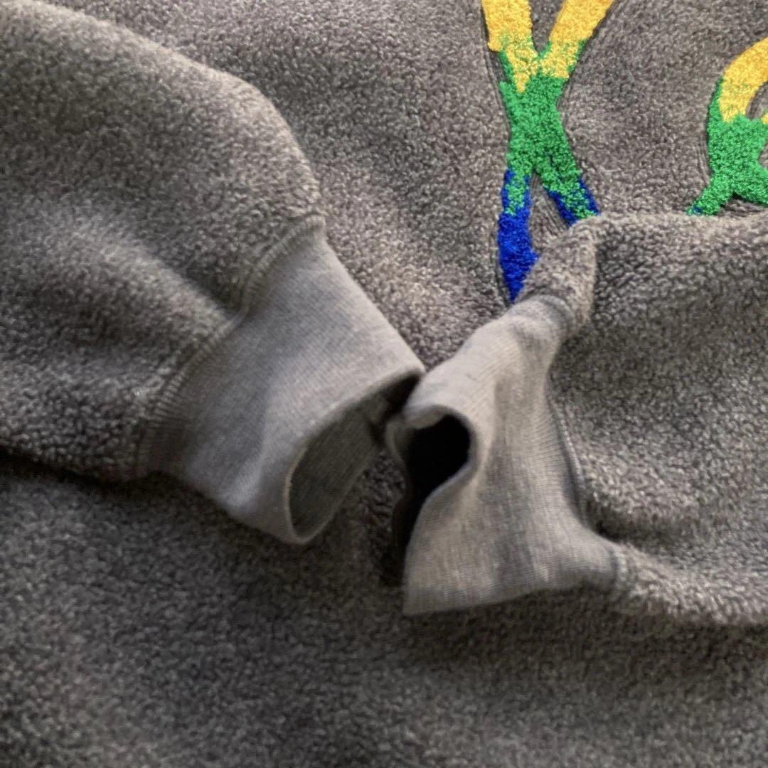 VINTAGE Kenzo GOLF カラフル刺繍ロゴ フリーススウェット　XL