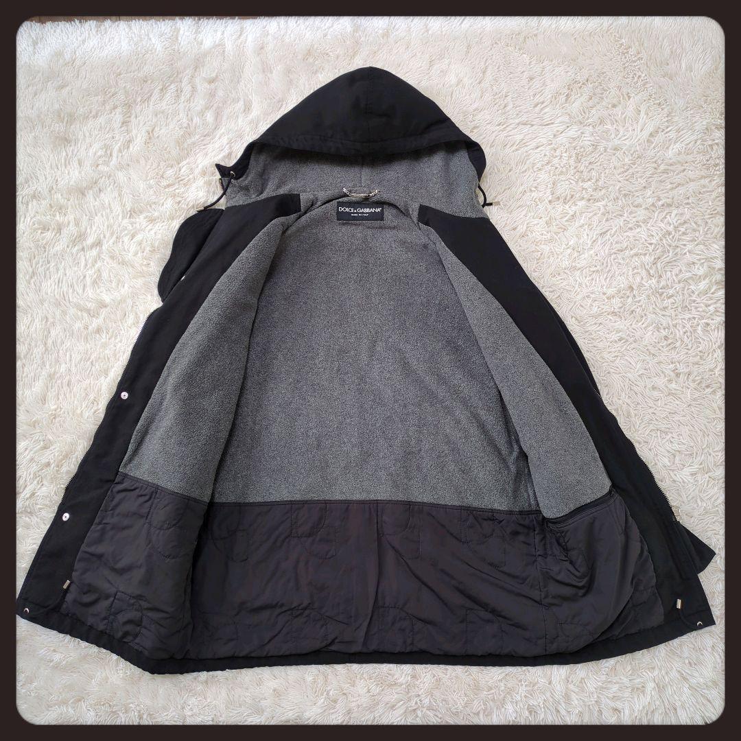【入手困難・美品】ドルチェ&ガッバーナ☆モッズコート ジャケット フーデッド 黒