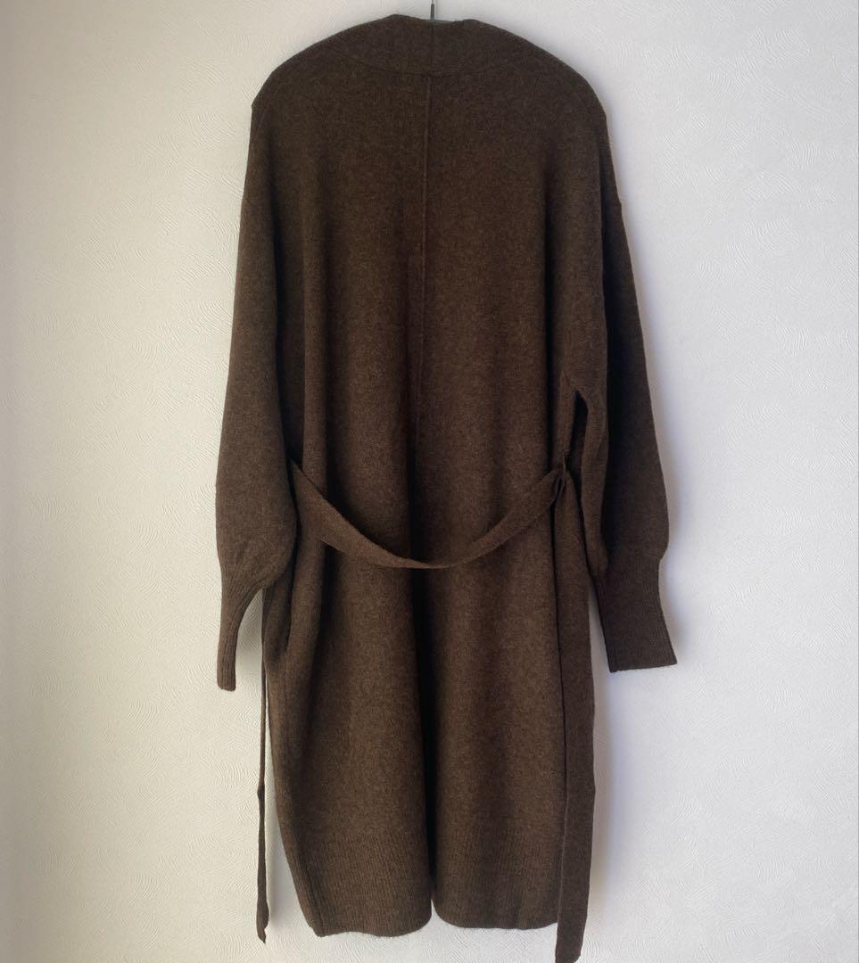 【新品タグ付き】LILLY LYNQUE ヤク混ロングニットカーデ