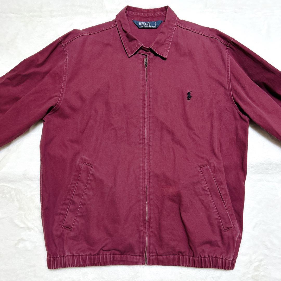 ニ*ト様 レアカラー✨ ラルフローレン スイングトップ バーガンディ 90s 三