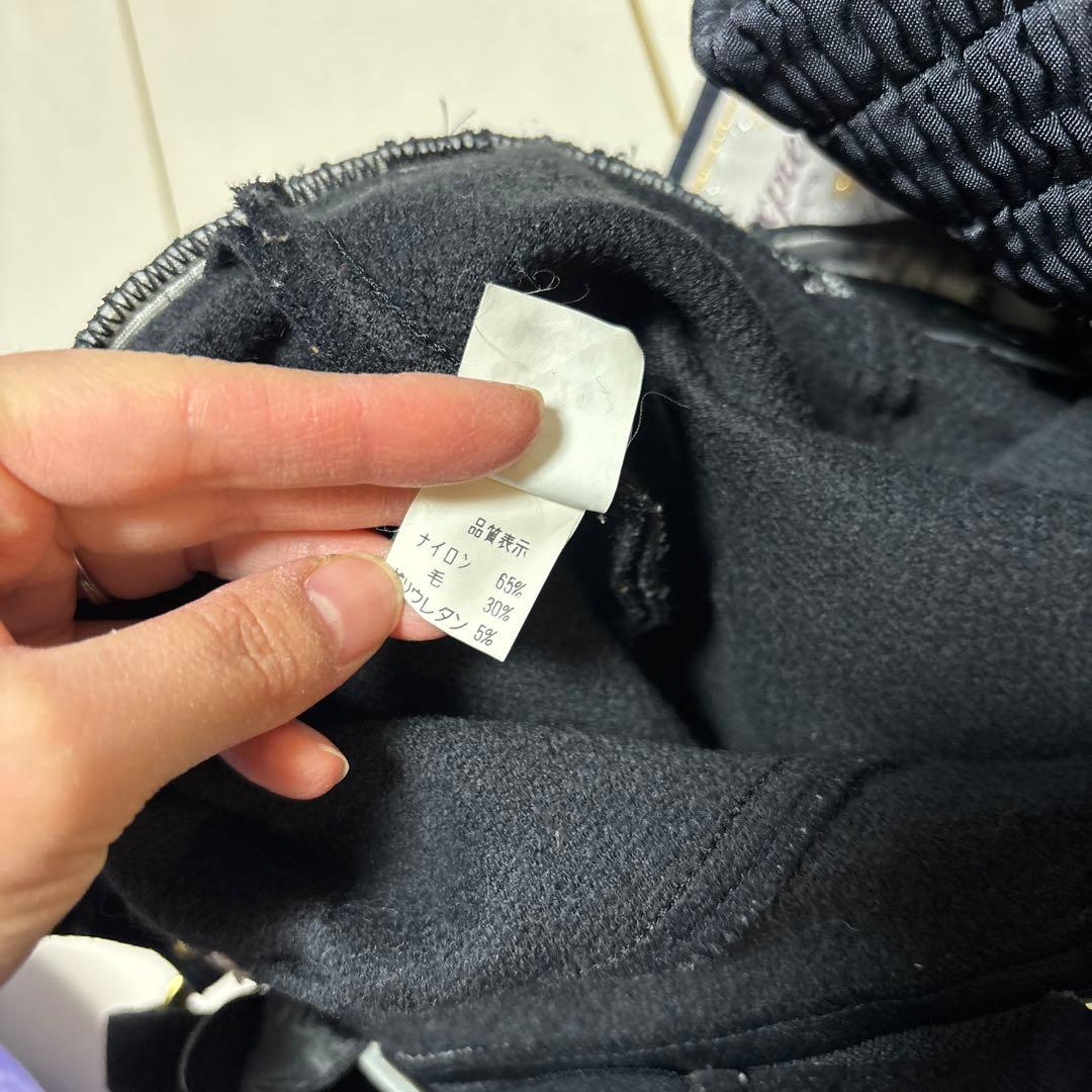 最終値下げヴィンテージ スノーウェア　ウールフード付き上下　スキーウェア金ボタン