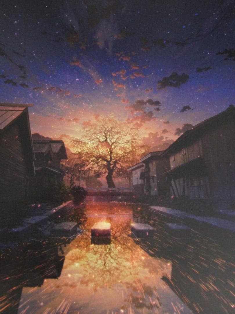 mocha、【時遊覧－希望-】、希少な額装用画集より、厳選、新品額装、状態良好