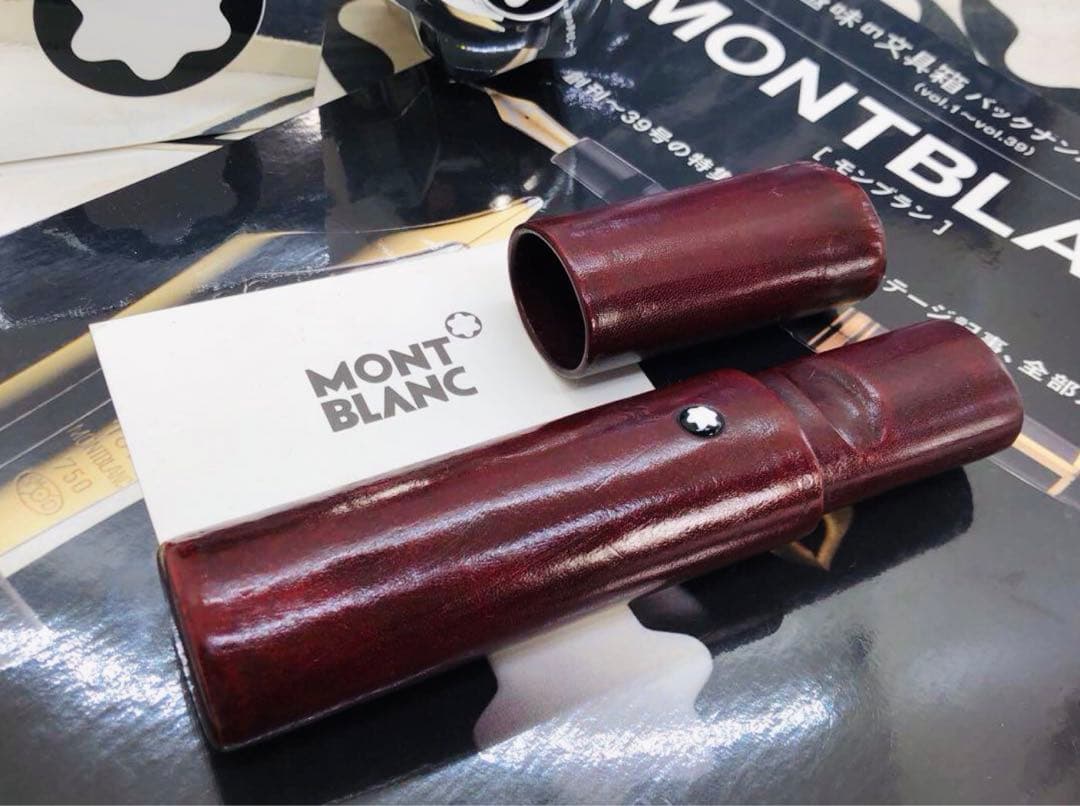 モンブラン　★巨匠ロマノメイのハンドメイド一生物★フローレンス製ペンポーチの逸品