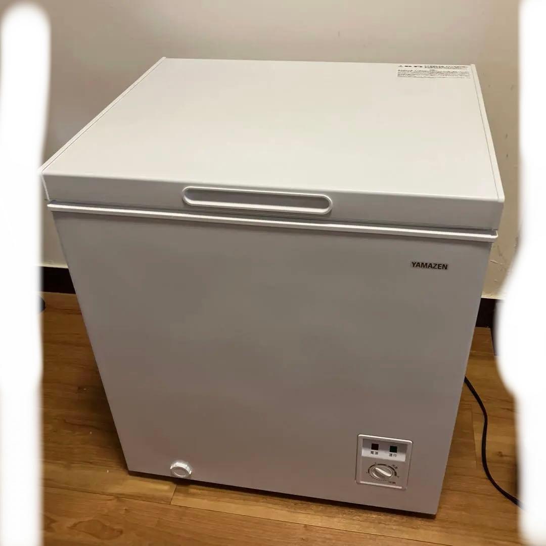 YAMAZEN チェスト型冷凍庫 ホワイト
