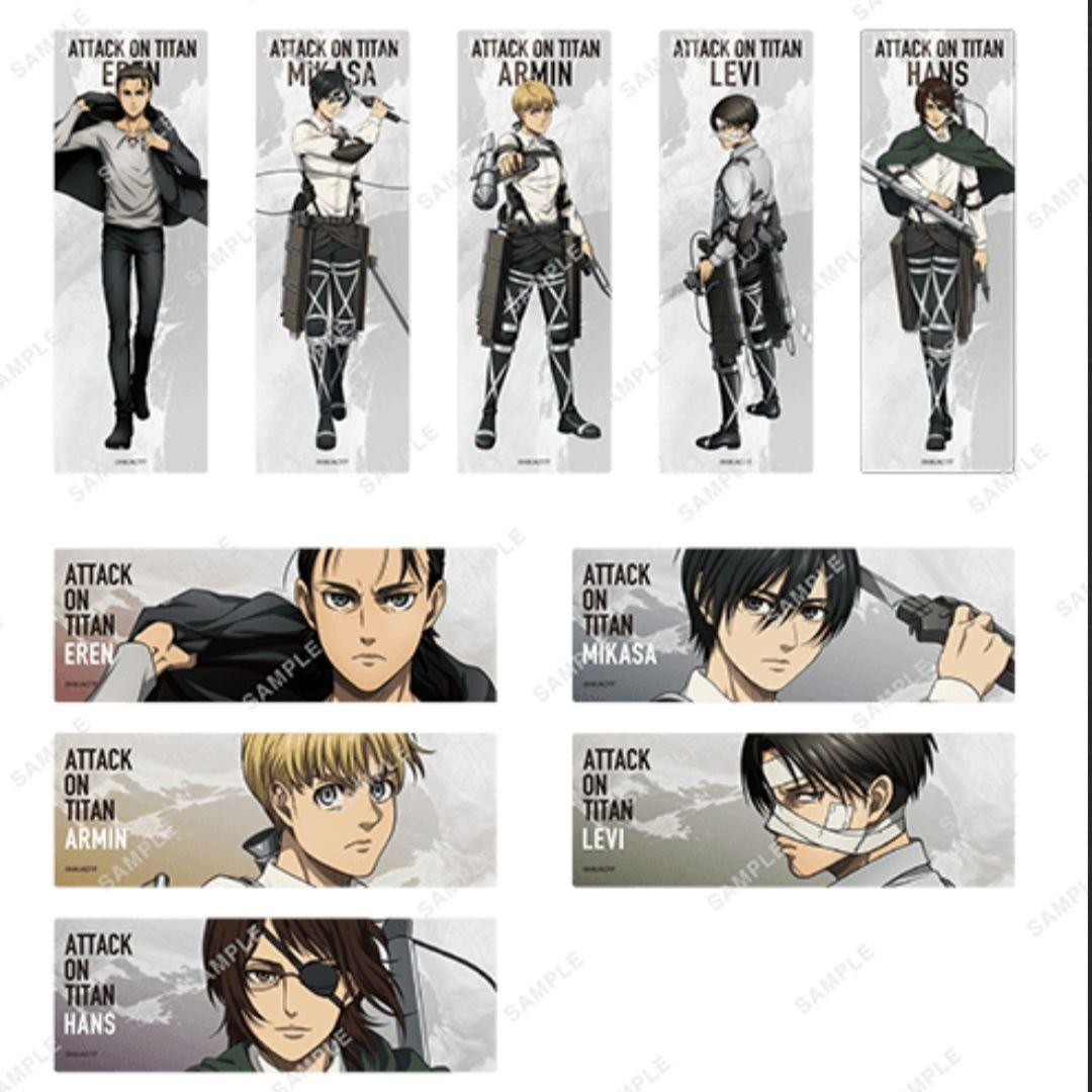 進撃の巨人 ベースヤード トレーディングロング缶バッジ コンプリートBOX