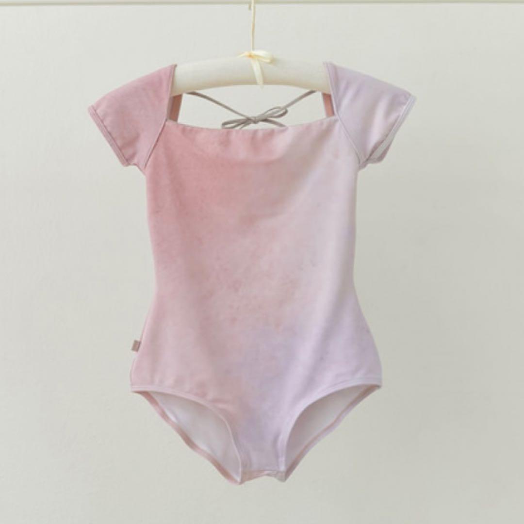 新品　majouet レオタード　ピンク　パープル　半袖　S グラデーション