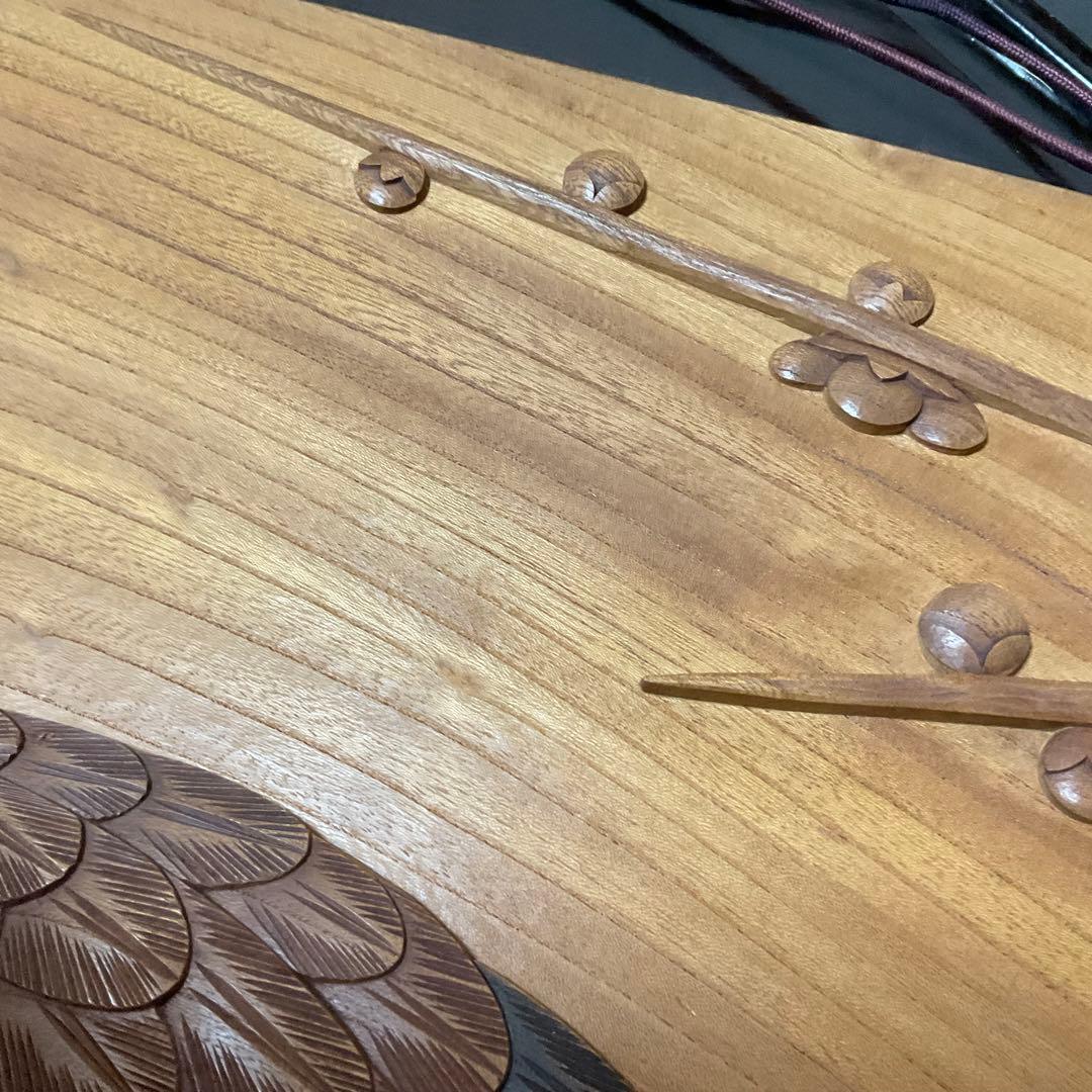 けやきの木彫額『鶴の巣篭もり』作家への注文品