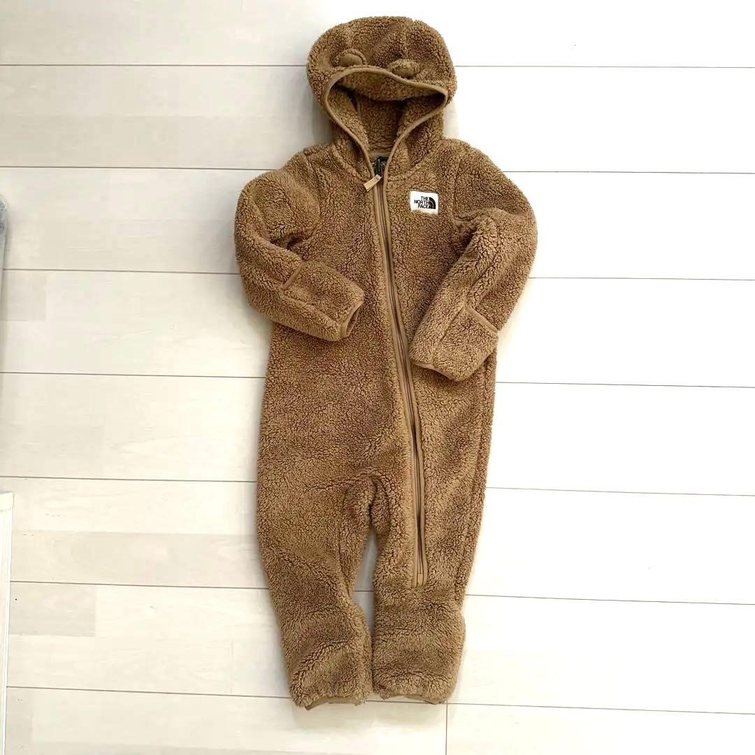 週末値下げTHE NORTH FACE ベージュロンパース 18〜24M