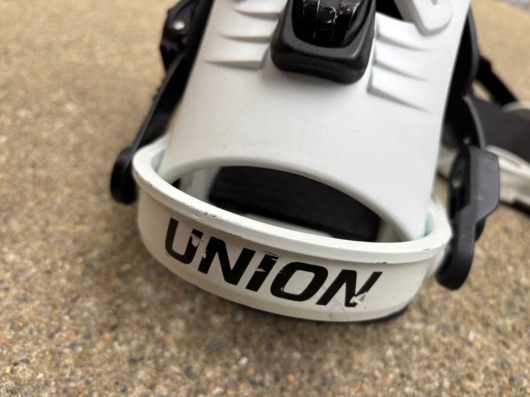 UNION スノーボード ビンディング ホワイト/ブラックキッズS