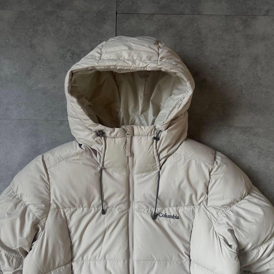 【希少カラー⭐️】極暖Columbia ダウンジャケット　ベージュ　白　極美品