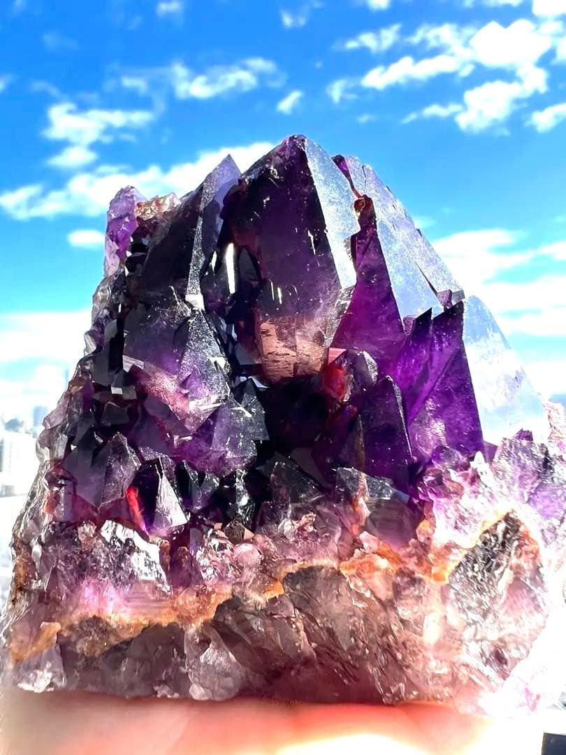 週末限定価格✨美✨希少石✨宝石質 オーラライト23 美しい神殿型原石✨導きの石