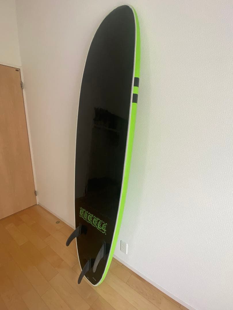 BUBBLE ロングボード 蛍光グリーン/黒