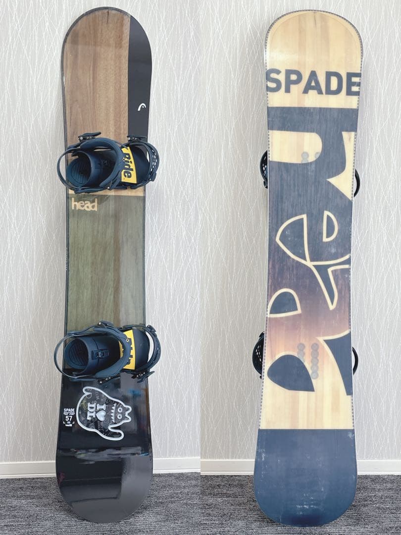 90美品❗️超豪華❗️HEAD×RIDE スノーボードセット★157cm+ビン付