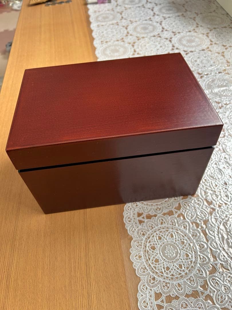 茶道具セット 一式 焦茶箱付き 木箱のサイズ 約高さ14㌢幅21㌢奥行き15㌢