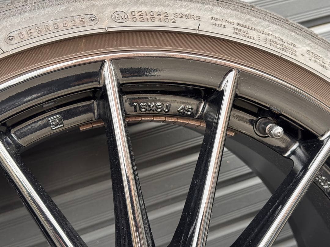 GRヤリス RZ 純正ホイールタイヤセット18インチ エンケイ製 2025モデル