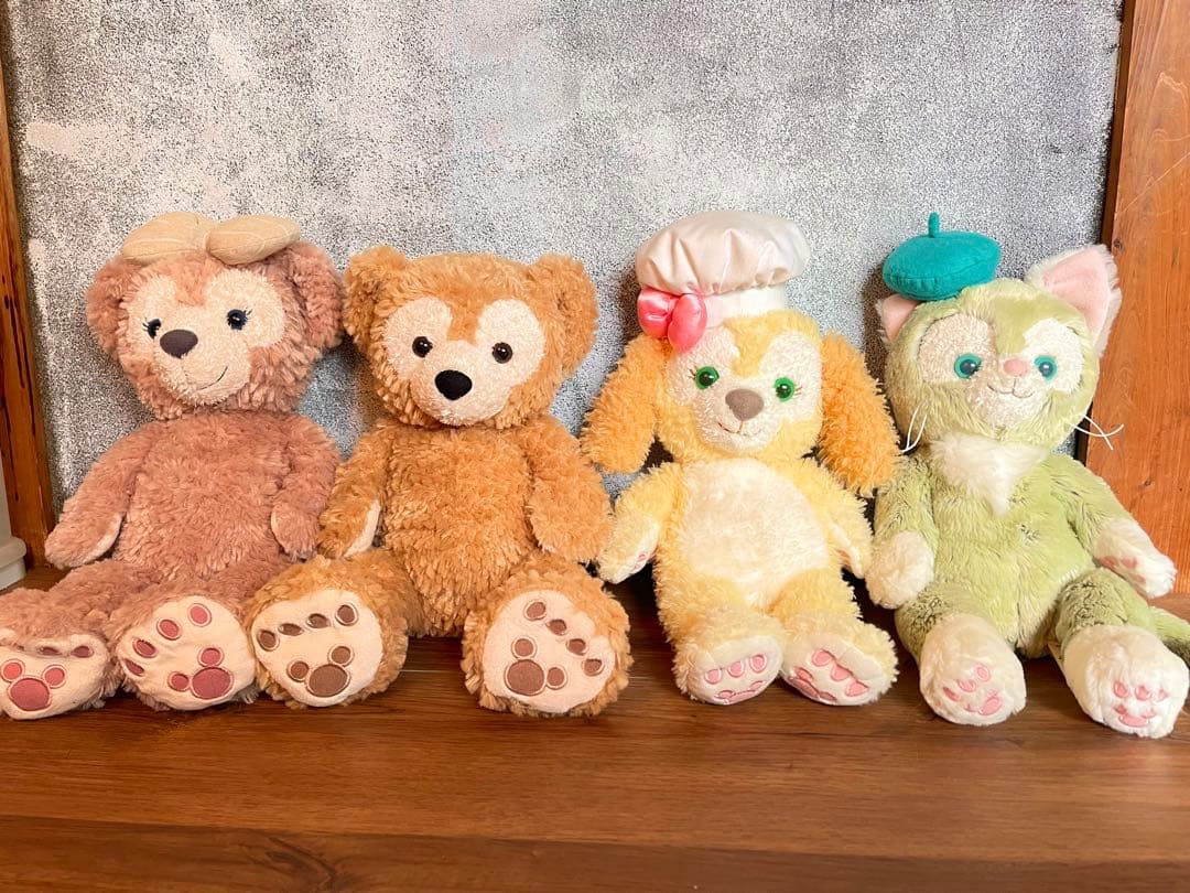 【お顔厳選✨】ダッフィー シェリーメイ ジェラトーニ クッキー ぬいぐるみ