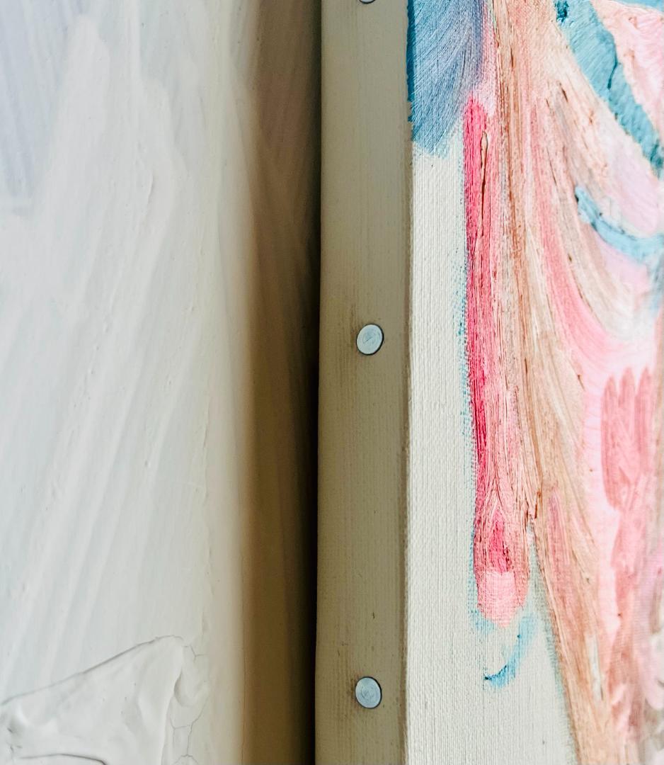 32×41㎝「キスを待つ男」F6・油彩・原画