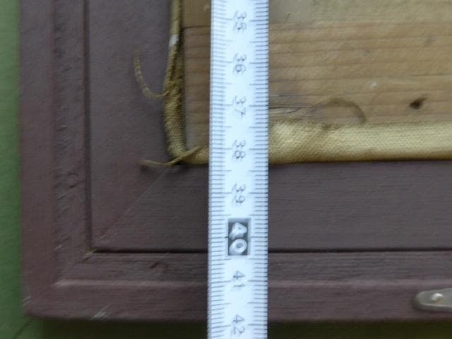 鳥取県生れの物故画家 香田勝太の晩年の風景画 ／杏花の村／サイン、作品票あり