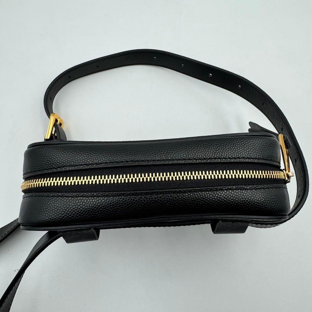 未使用品✨FURLA ウエストバッグ　ブラック　レザー