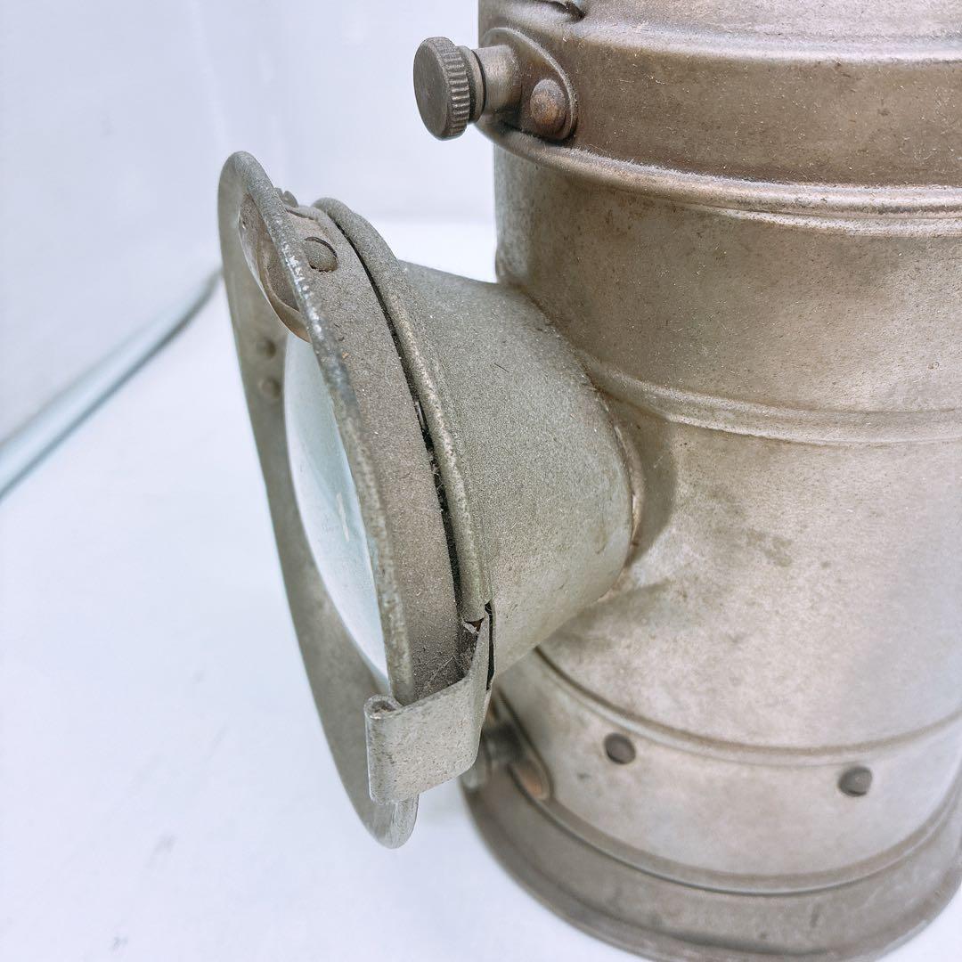 古い 鉄道用 カンテラ 合図灯 ランタン 金属製 レンズ付き 手持ち式 照明