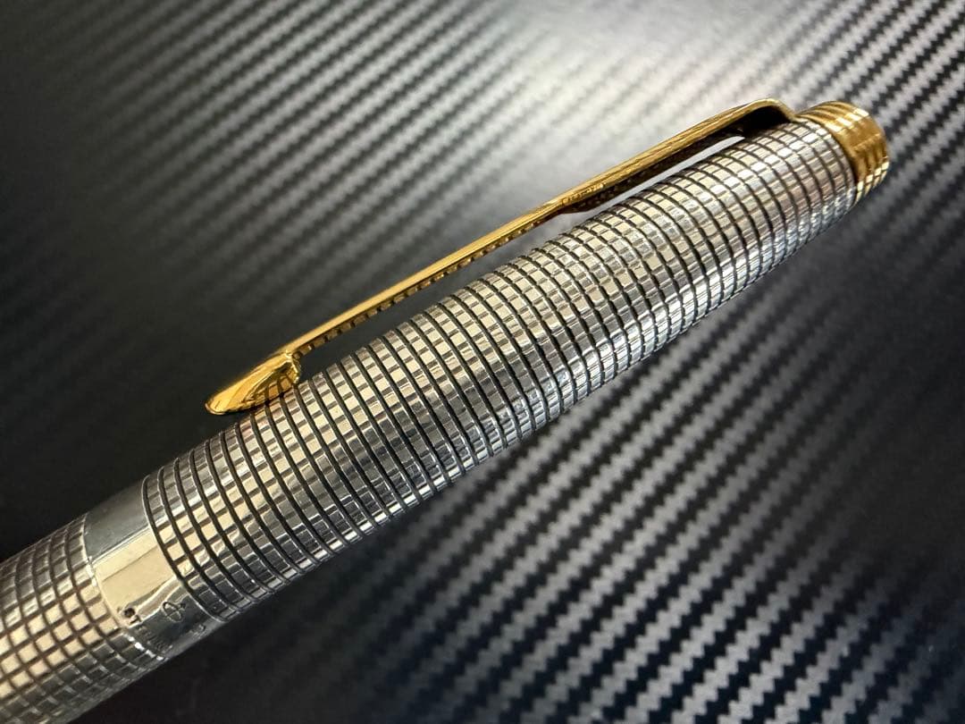 極美品 パーカー 75 シズレ XF 極細字 万年筆 スターリングシルバー