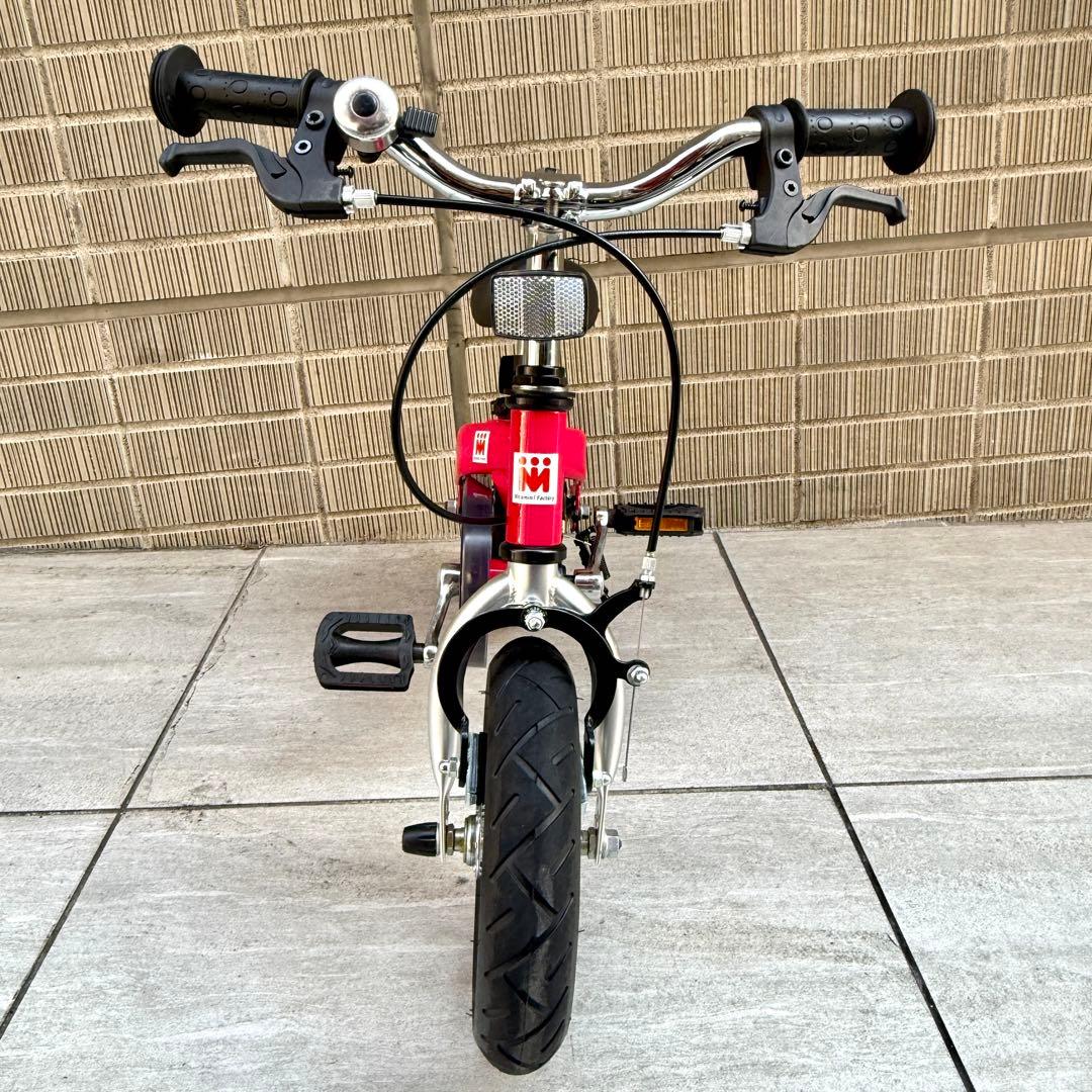 【かわいい】へんしんバイク 12インチ ピンク スタンド付　ベル付き　反射板付き