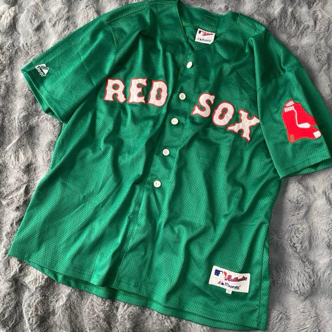 MLB オフィシャル レッドソックス ユニフォーム 52サイズ グリーンカラー