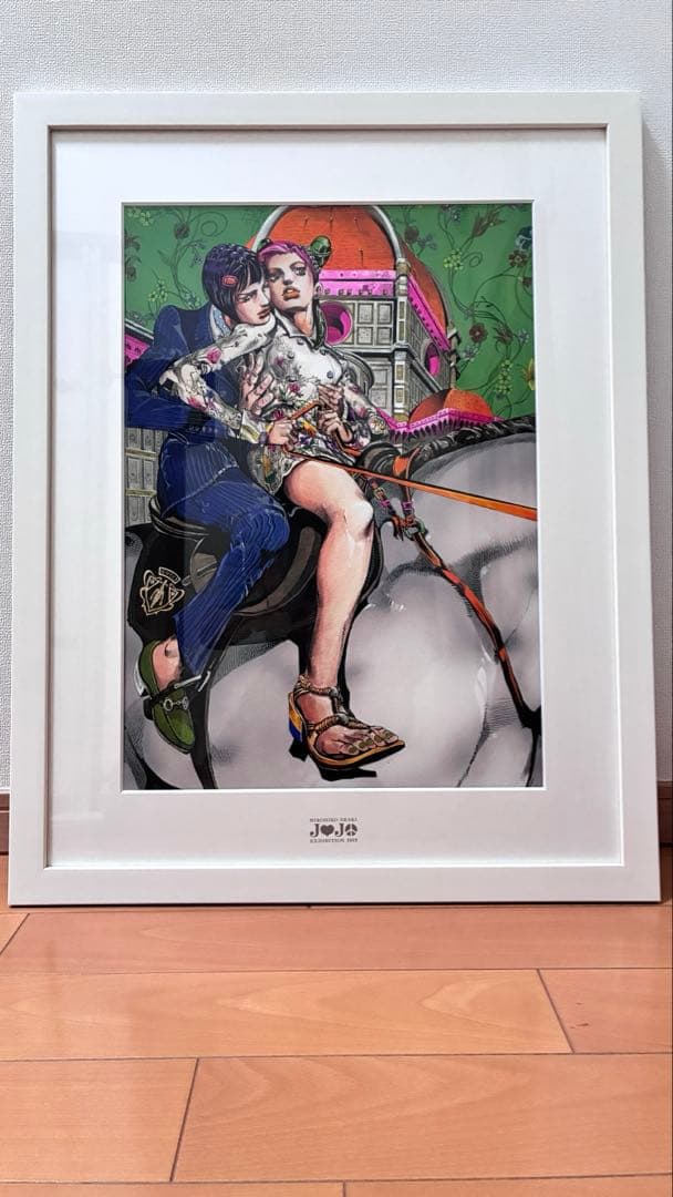 ジョジョの奇妙な冒険　徐倫＆ブチャラティ 複製原画　荒木飛呂彦