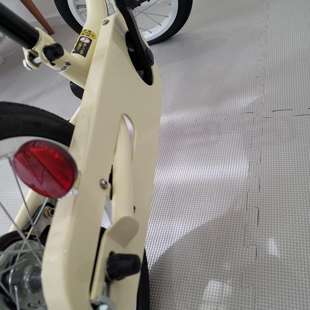 ケッターサイクルII アイボリー14 キッズプロテクター付き自転車 子供