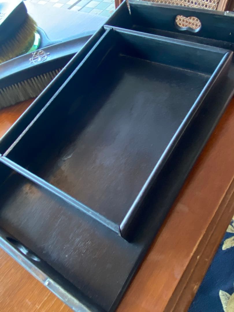 木製ミラーとブラシセット