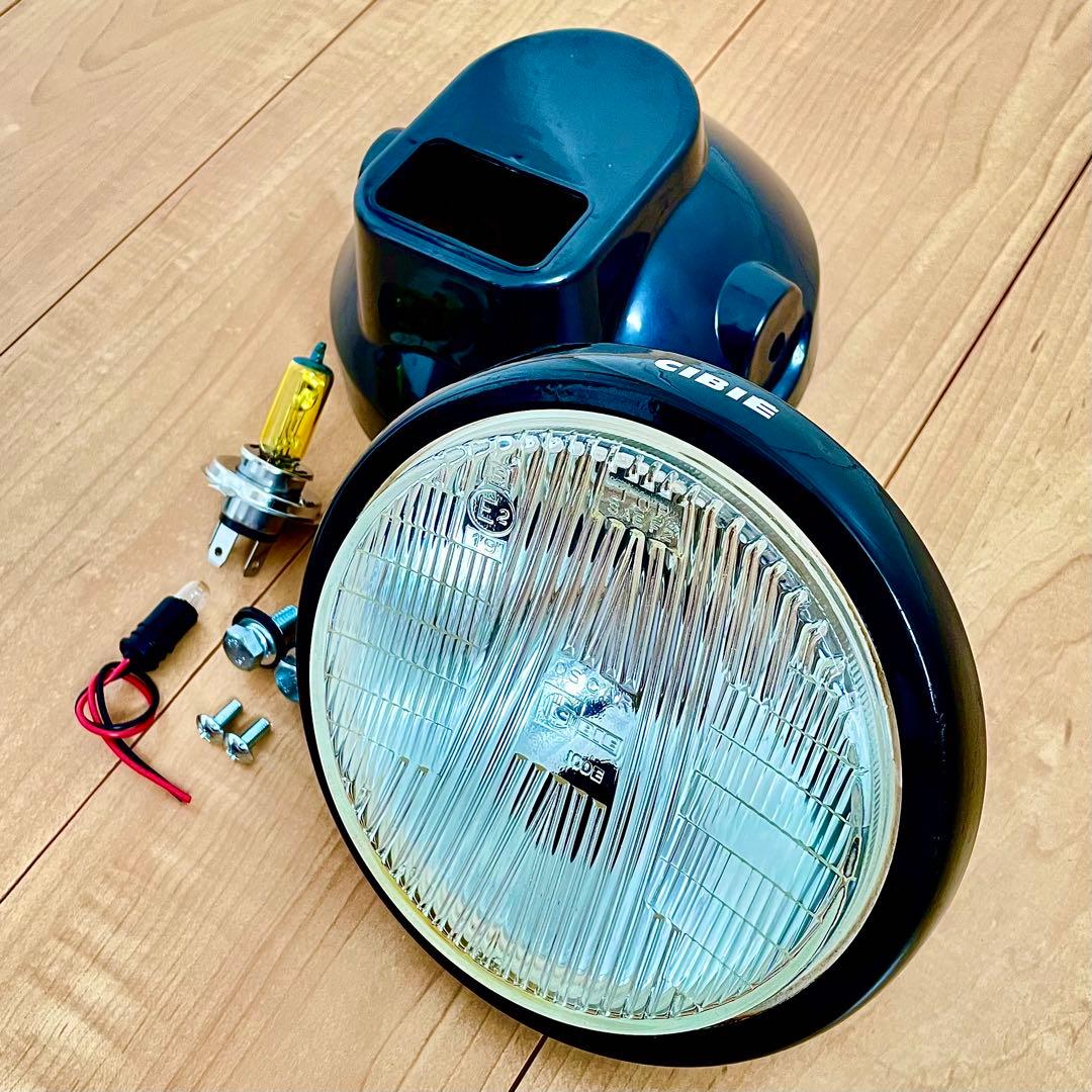 当時物 CIBIE シビエ 凹み ヘッドライト 160φ 極美品 CB250T