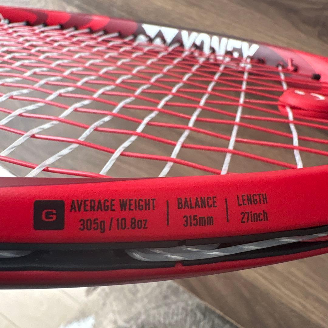 YONEX VCORE(2018)98 テニスラケット レッド
