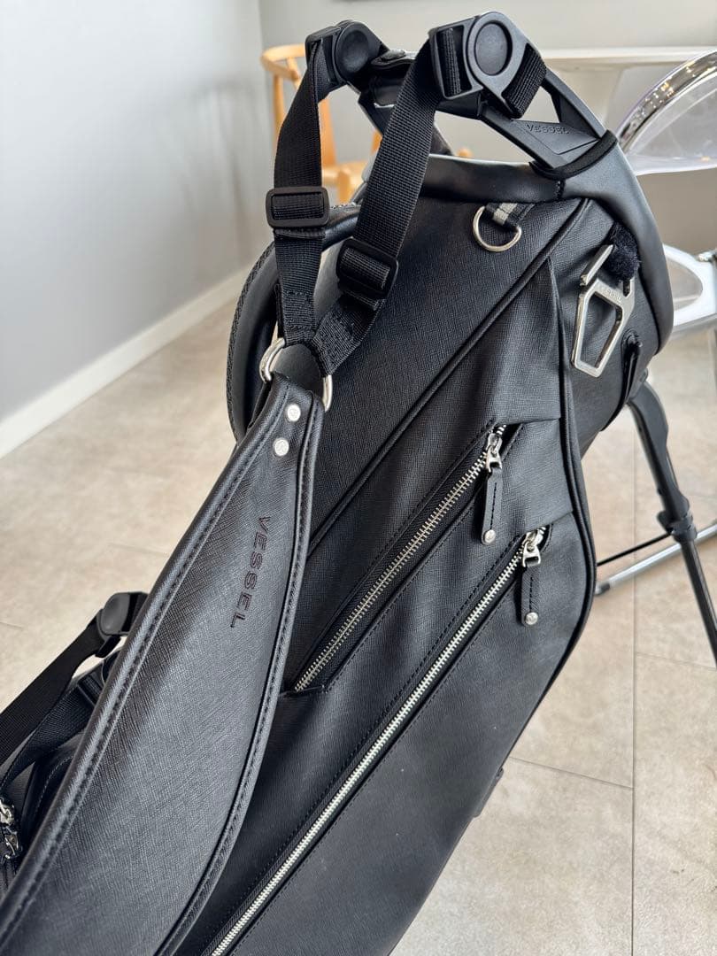 美品Vessel スタンドバッグ ブラック　キャディバッグ