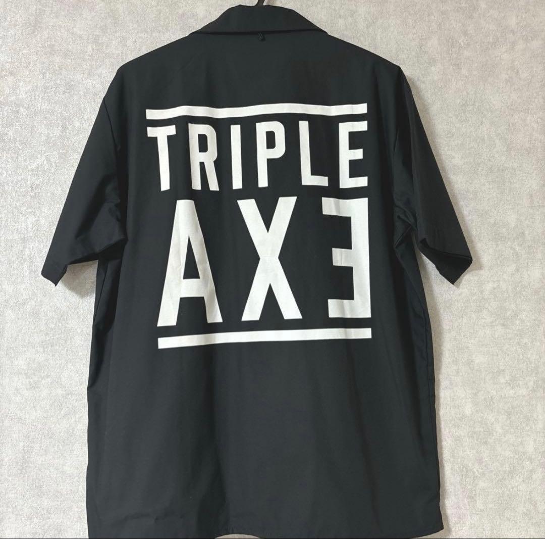 TRIPLE AXE オープンカラーTシャツ L