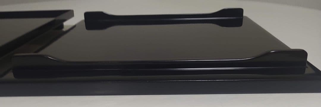 輪島塗　真塗　脚付き会席膳5客セット　　　　塗師 若島量平