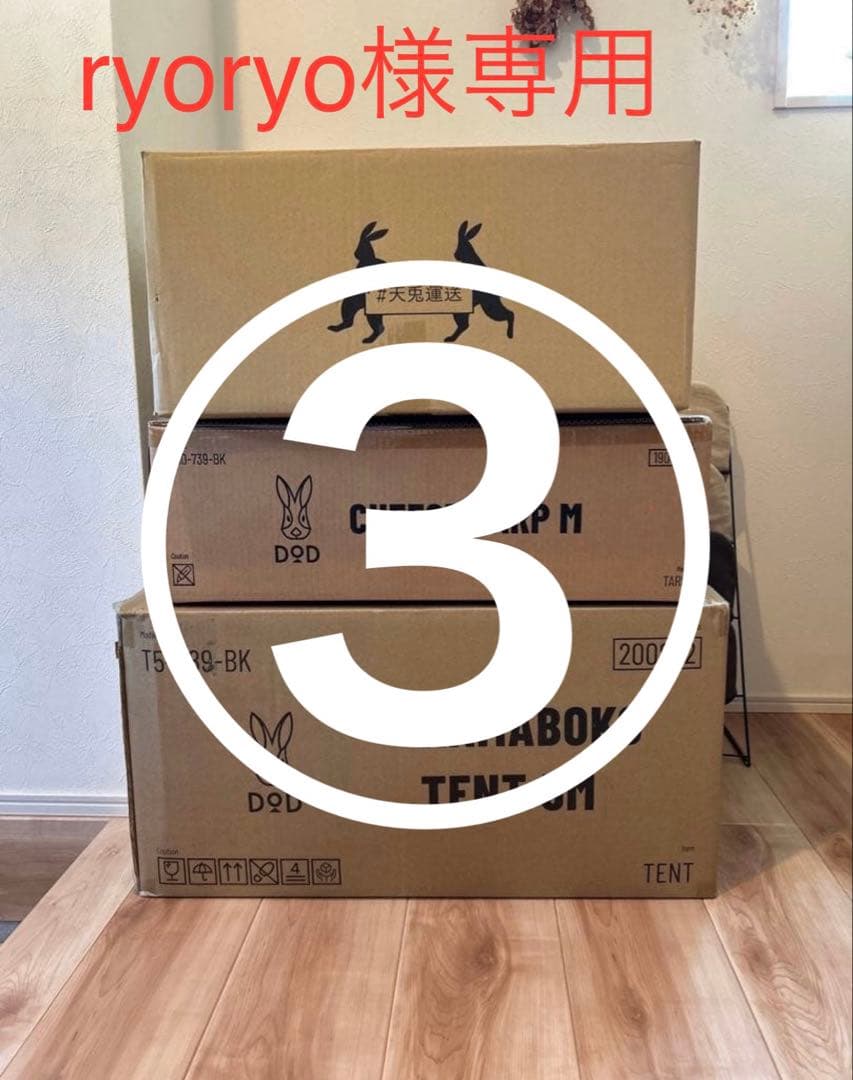 ryoryo③ ＤＯＤキャンプセット ①②③全て購入で商品発送します。