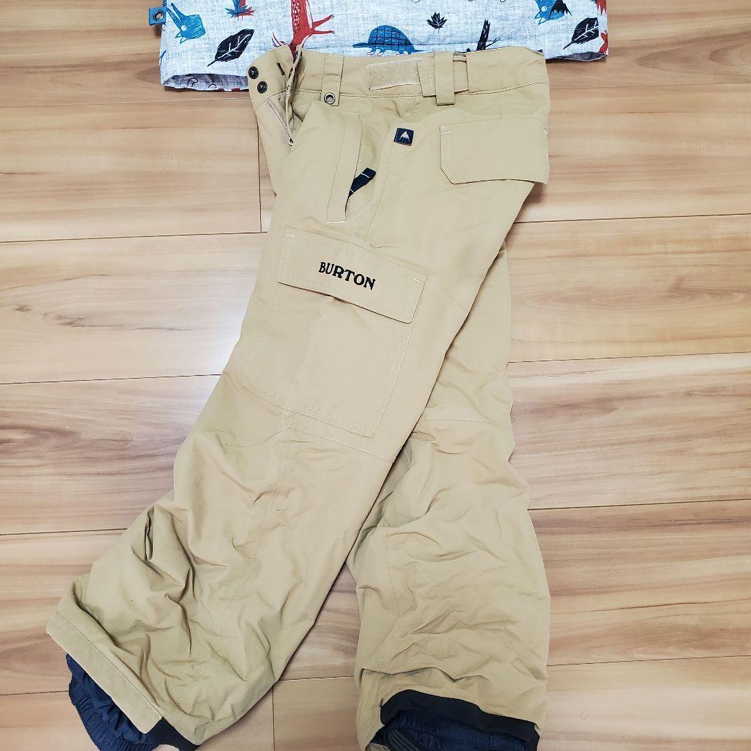 【3点セット】BURTON 子ども用スノーボードウェア　上下セットお尻パッド付き