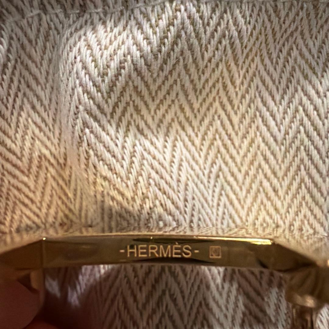 HERMES ブラックレザーベルト H型バックル