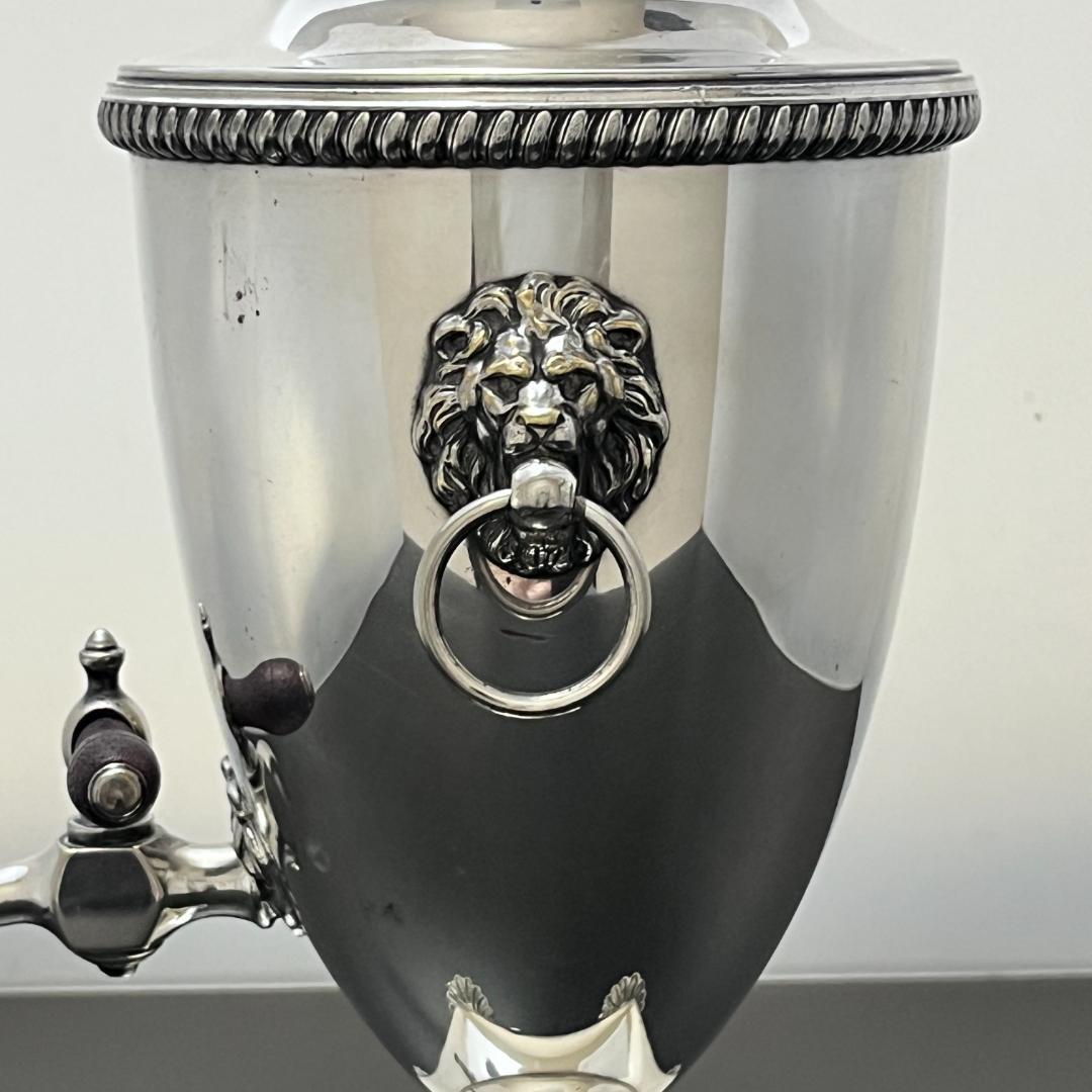 【Friedman Silver Co】 ライオンのサモワール  小型サーバー