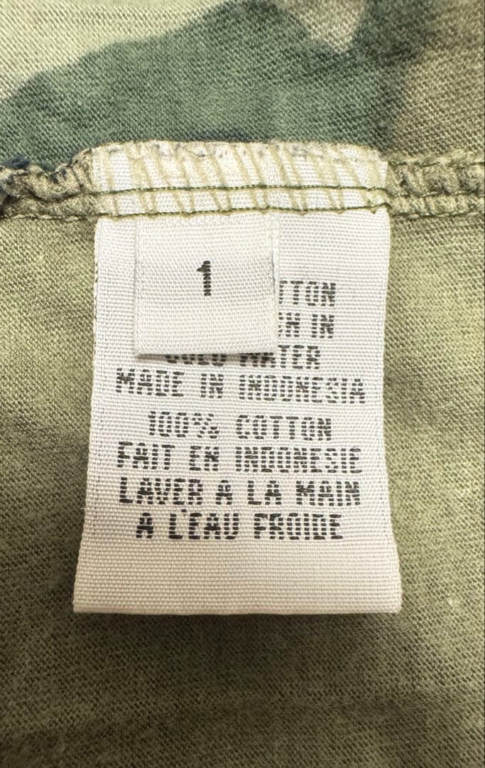 Buddhist Punk／ブディストパンク 迷彩柄ローリングストーンズTシャツ