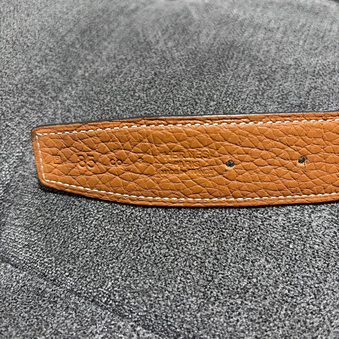 エルメス ブラウンレザーベルト 保存袋付き